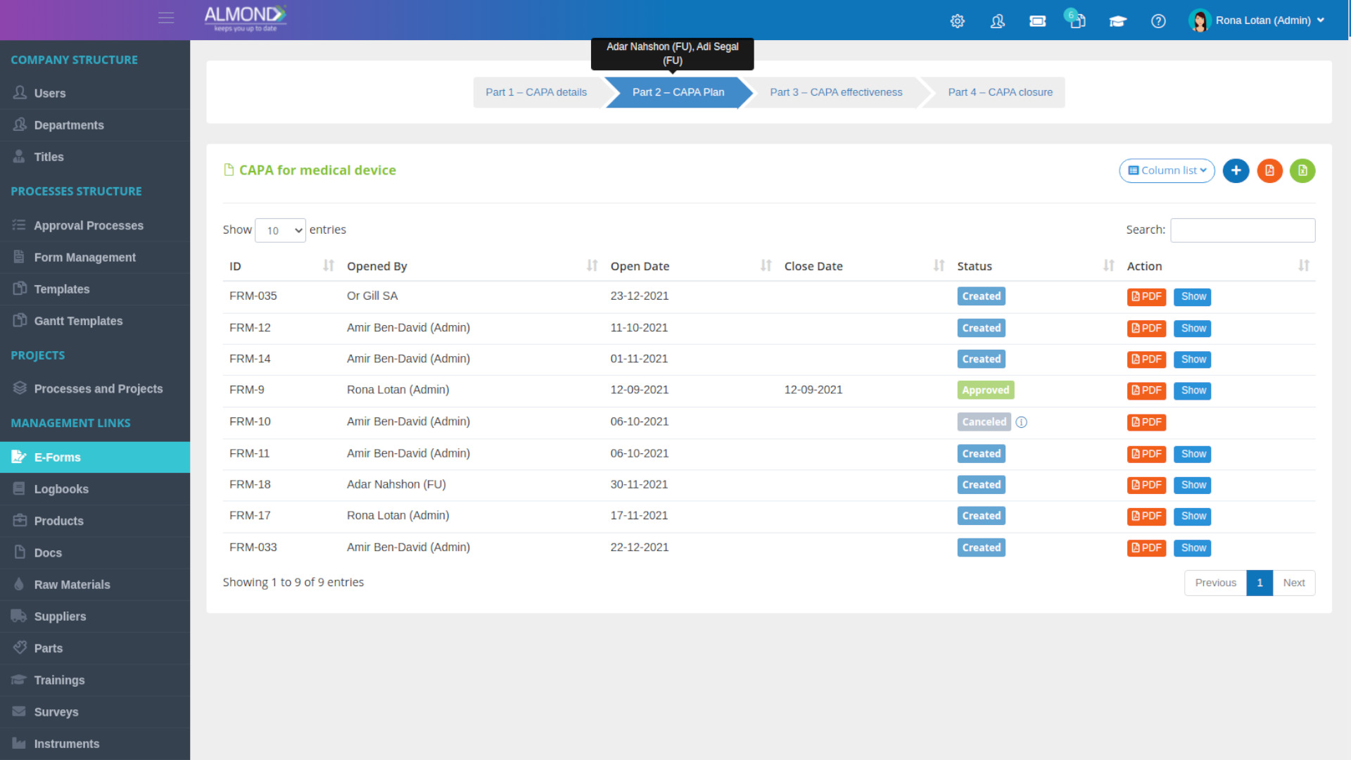 Smart E-forms & Processes Generator